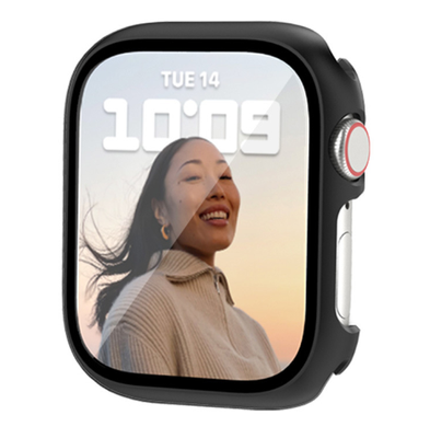 Чехол-накладка DK Пластик Soft-Touch Glass Full Cover для Apple Watch 41mm (015071) (black) 015071-124 фото