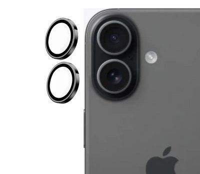 Захисне скло DK для Apple iPhone 17 | на камеру Lens Metal Ring Eagle Eye (023232) (black) 023232-062 фото