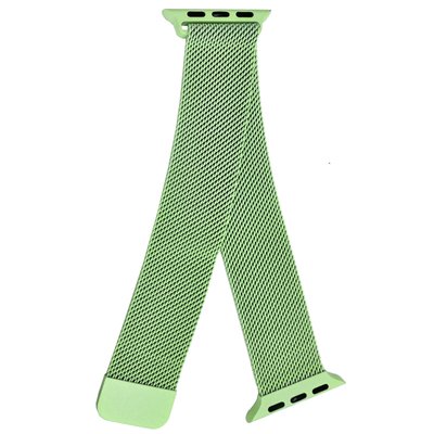 Ремінець CDK для Apple Watch 44 mm (Series 4 / 5 / 6 / SE1 / SE2) | Метал Milanese Loop (05527) (light green) 018067-092 фото