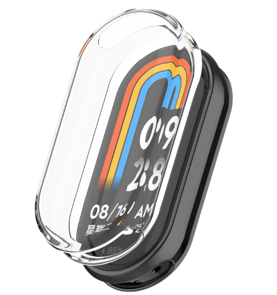 Чехол-накладка DK Silicone Face Case для Xiaomi Mi Band 8 (clear) 016403-936 фото