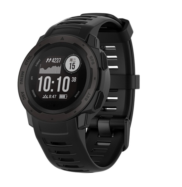 Ремінець DK Silicone Sport Band Classic для Garmin Instinct 2 (black) 017131-124 фото