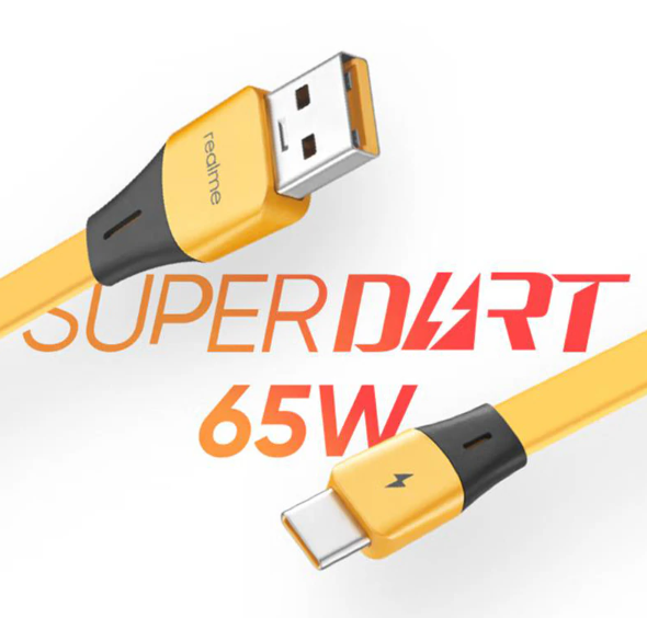 Кабель Data Cable SuperDart / Super Vooc 65W / 6A 1m USB на Type-C / USB-C для Realme (yellow) 015800-011 фото