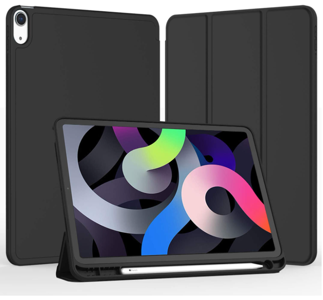 Чохол-книжка CDK Екошкіра силікон Smart Case Слот Стілус для Apple iPad Air 10.9" 4gen 2020 (015026) (black) 015027-998 фото