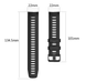 Ремінець DK Silicone Sport Band Classic для Garmin Instinct 2 (black) 017131-124 фото 4