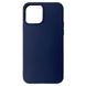 Чехол-накладка Silicone Molan Cano SF Jelly MIXXI для Apple iPhone 12 Pro Max (dark blue) 012782-831 фото 4