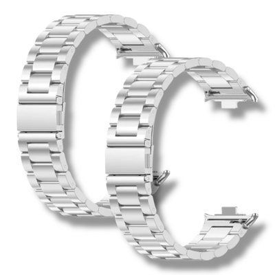 Ремешок 2шт CDK для Xiaomi Mi Band 8 Pro | Metal Fitlink Steel Band (017764) (silver) 022012-227 фото