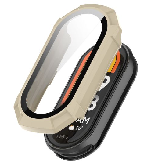 Чехол-накладка CDK для Xiaomi Mi Smart Band 9 Ceramic | Пластик Gloss Glass Full Cover (015816) (ivory) 018017-008 фото