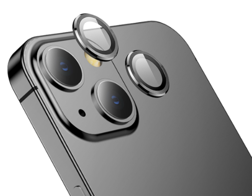 Захисне скло на камеру DK Lens Metal Ring Eagle Eye для Apple iPhone 13 (015731) (black) 015731-062 фото