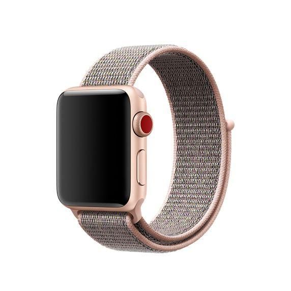 Ремінець CDK для Apple Watch 42 mm (Series 10) Nylon Sport Loop (09038) (pink sand) 018051-158 фото