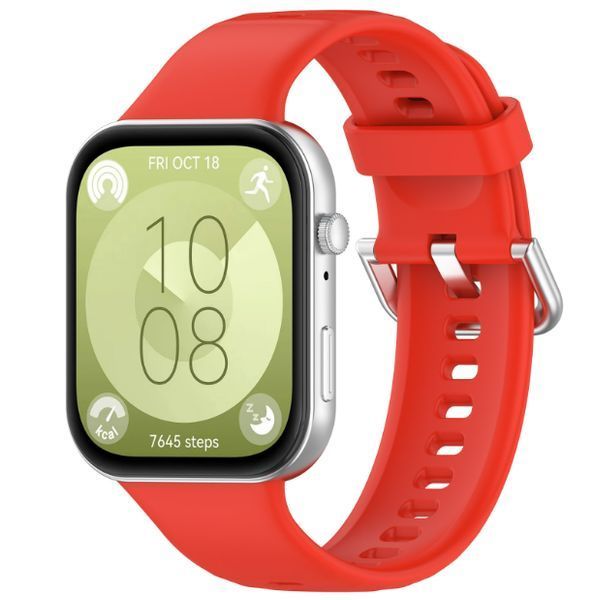 Ремінець CDK для Huawei Watch Fit 4 Pro | Silicone Sport Classic (017792) (red) 020997-126 фото