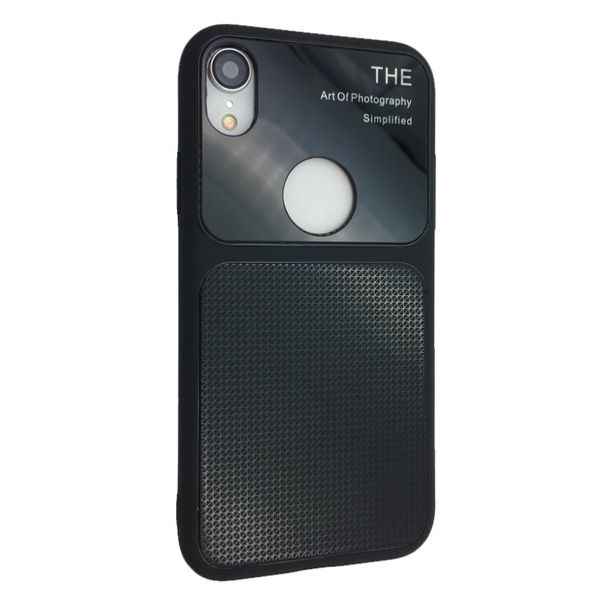 Накладка силикон стекло Totu Arte Geometry для Apple iPhone XR (black) 07816-722 фото