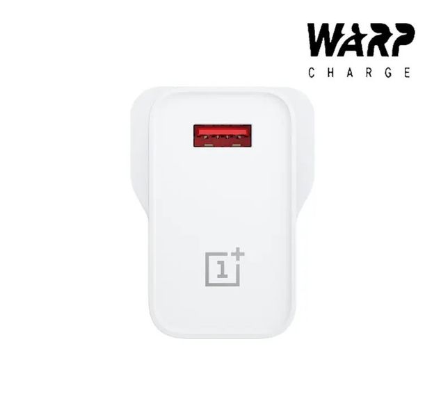 Зарядний пристрій Warp Charge USB 30W Power Adapter для OnePlus (OEM) (white) 012675-162 фото