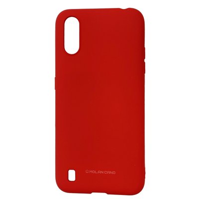 Чохол-накладка Silicone Hana Molan Cano для Samsung Galaxy A01 (A015) / M01 (M015) (red) 010000-120 фото