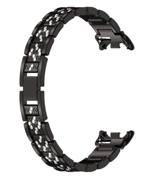Ремінець DK Metal Band Fitlink Diamond для Xiaomi Mi Band 8 (black) 016444-124 фото