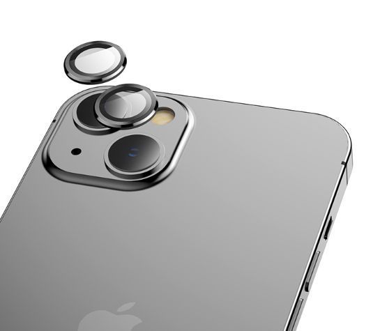 Защитное стекло 2шт CDK для Apple iPhone 13 | на камеру Lens Metal Ring Eagle Eye (015731) (black) 019595-062 фото