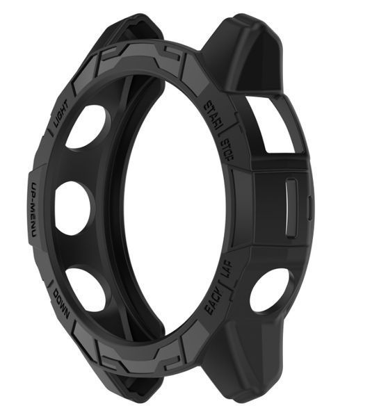 Чохол-бампер 2 шт CDK для Garmin Epix Pro (Gen 2) 47 mm | Силікон Outlines (018565) (black) 022817-124 фото