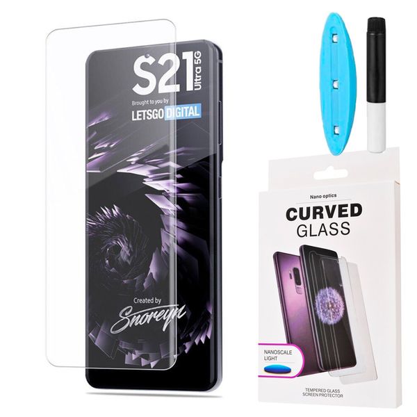 Защитное стекло DK UV Curved для Samsung Galaxy S21 Ultra 5G (G998) (clear) 011217-114 фото