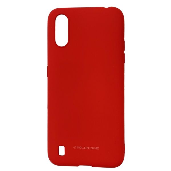 Чехол-накладка Silicone Hana Molan Cano для Samsung Galaxy A01 (A015) / M01 (M015) (red) 010000-120 фото