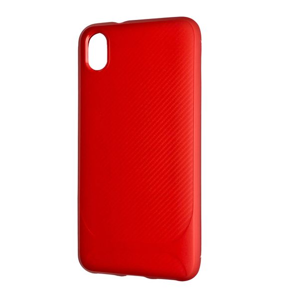 Чохол-накладка DK Silicone SGP Carbon для Xiaomi Redmi 7A (red) 08993-120 фото