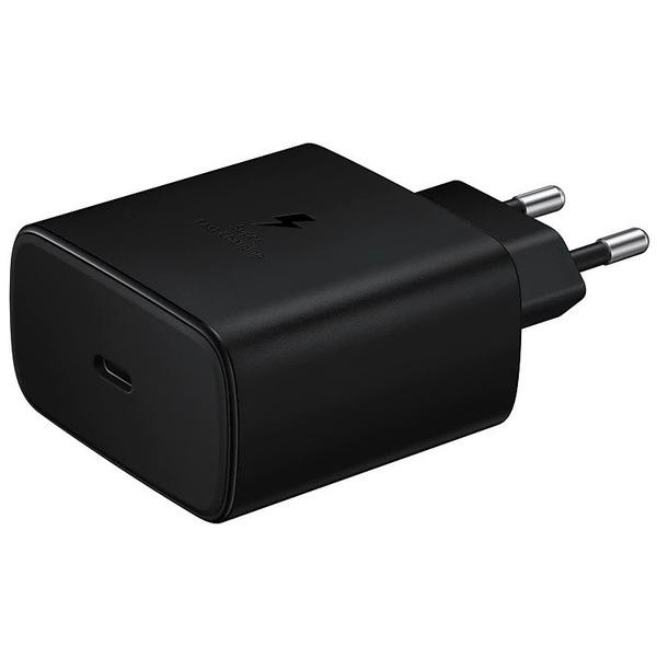 Зарядное устройство + Кабель PD 45W Type-C Travel Adapter для Samsung (EP-TA845) (OEM) (black) 012674-115 фото
