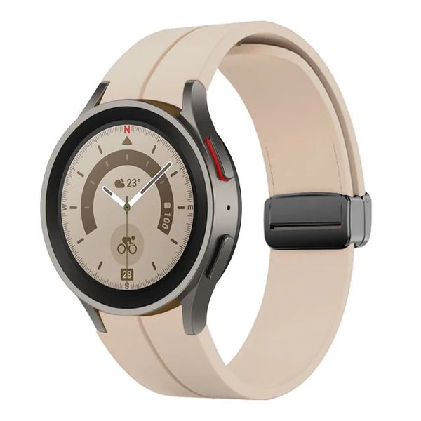 Ремешок CDK Silicone Sport Magnetic "S" для Samsung Watch6 Classic (R960 / R965) 47mm (015835) (pink sand / 016373-086 фото