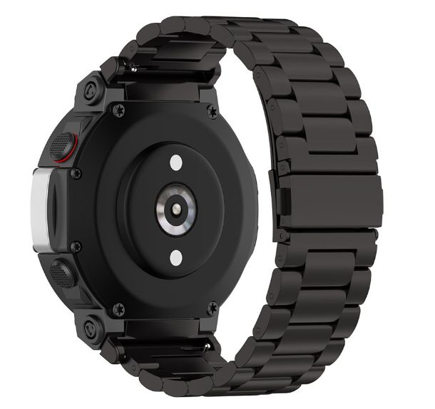 Ремешок DK Metal Fitlink Steel Watch Band для Xiaomi Amazfit T-Rex 2 (A2169) (black) 017525-124 фото