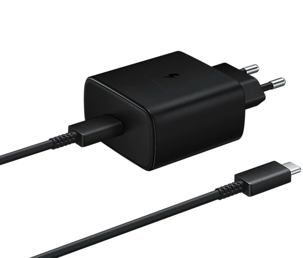 Зарядное устройство + Кабель PD 45W Type-C Travel Adapter для Samsung (EP-TA845) (OEM) (black) 012674-115 фото