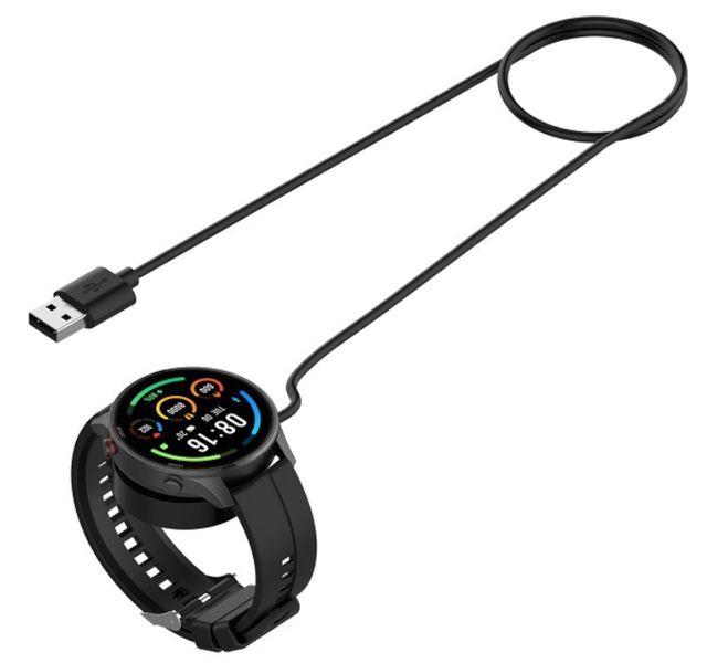 Зарядний пристрій CDK кабель (1m) USB для Xiaomi Watch Color 2 (014451) (black) 017273-124 фото