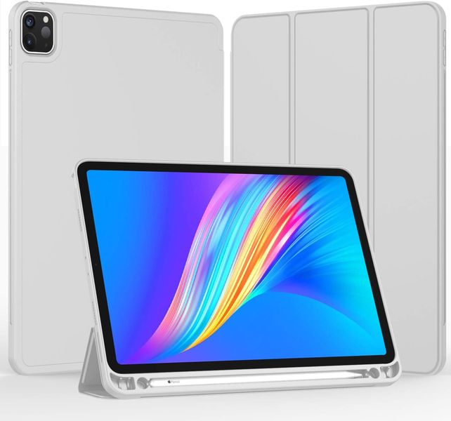 Чохол-книжка CDK шкіра силікон Smart Cover Слот Стилус для Apple iPad Pro 12.9" 6gen 2022 (011191) (grey) 014973-040 фото