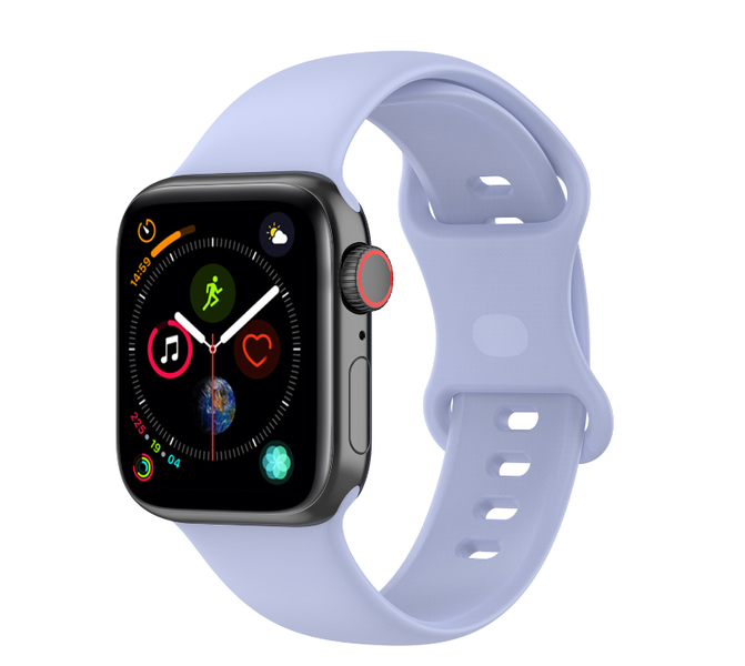 Ремінець силікон Sport Band Double Loop M / L для Apple Watch 42 / 44 / 45 / 49mm (viola) 014417-973 фото