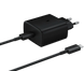 Зарядное устройство + Кабель PD 45W Type-C Travel Adapter для Samsung (EP-TA845) (OEM) (black) 012674-115 фото 1