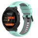 Ремешок CDK для Garmin Forerunner 220 | Silicone Double Color Sport Band Classic (022055) (mint / grey) 022255-118 фото 2