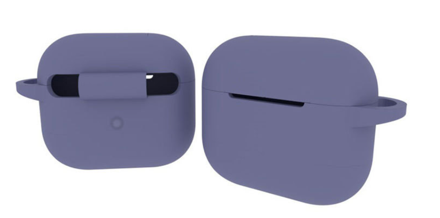 Чохол-накладка DK Silicone Candy Friendly з карабіном для Apple AirPods 3 (lavender grey) 012710-991 фото
