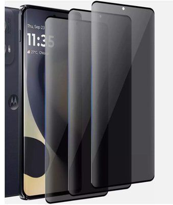 Захисне скло 3 шт CDK для Motorola Moto G85 | 3D Антишпигун Full Glue (020464) (black) 020480-062 фото