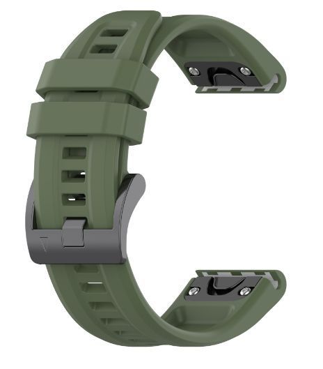 Ремінець 2шт CDK для Garmin Approach S60 | 22mm Silicone Sport Band Classic (015189) (green) 020819-133 фото