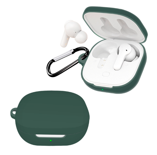 Чехол-накладка DK Silicone Candy Friendly з карабіном для Xiaomi QCY T13 (green) 012920-071 фото