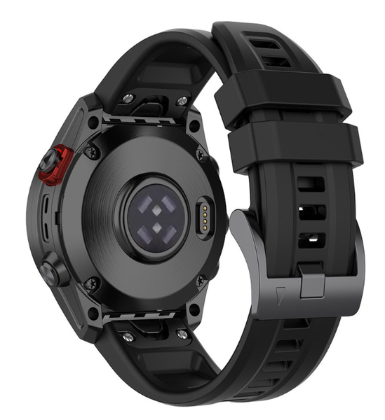 Ремешок CDK Silicone Sport Band Classic 22mm для Garmin Fenix 6 / 6 Pro (015189) (black) 015238-124 фото