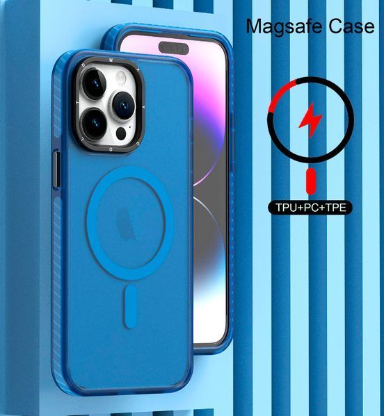 Чехол-накладка DK для Apple iPhone 13 Pro Max | MagSafe Composite Matte (blue) 018489-077 фото