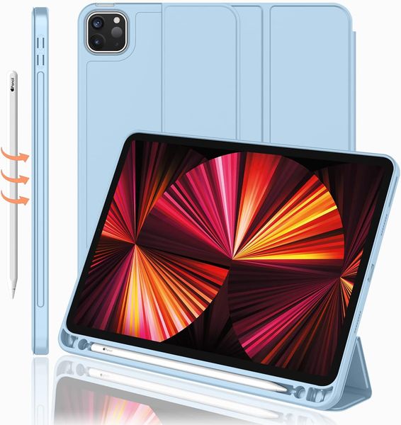 Чехол-книжка CDK кожа силикон Smart Cover Слот Стилус для Apple iPad Pro 12.9" 6gen 2022 (011191) (white ice) 014973-034 фото