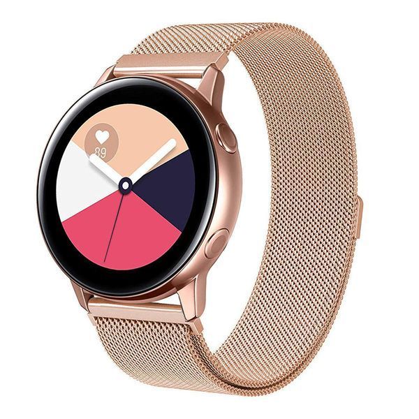 Ремешок CDK для Garmin Vivomove Trend | 20mm Metal Milanese Loop Magnetic (09649) (rose gold) 011783-229 фото