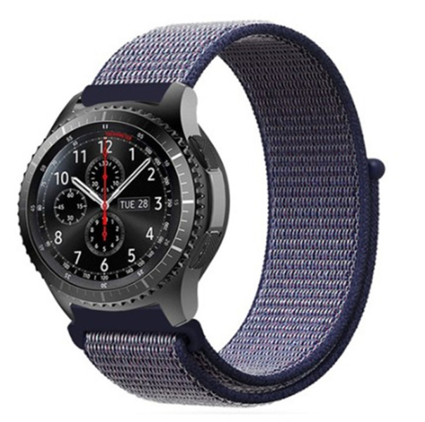 Ремінець CDK Nylon Sport Loop 20mm для Samsung Galaxy Watch Active (R500) 40mm (012415) (midnight blue) 012476-968 фото