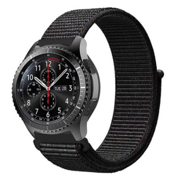 Ремінець CDK Nylon Sport Loop 20mm для Samsung Galaxy Watch3 (R850 / R855) 41mm (012415) (black) 012479-124 фото