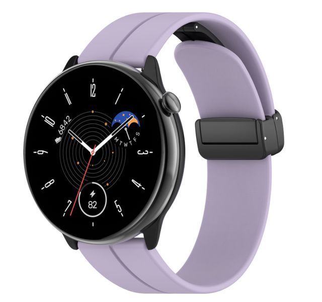 Ремешок CDK для Globex Smart Watch Me Pro | 20mm Silicone Sport Magnetic (016443) (viola) 019878-973 фото