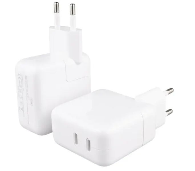 Зарядний пристрій для Apple 35 W Dual_USB-C Port Compact Power Adapte (OEM) (white) 017138-162 фото