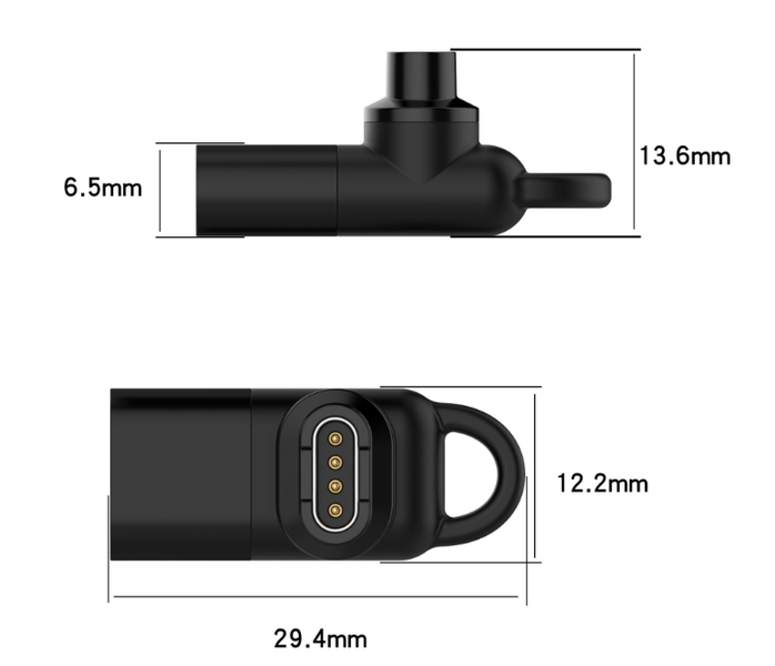 Перехідник CDK Type-C / USB-C для Garmin Swim 2 (014445) (black) 014691-124 фото