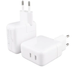 Зарядний пристрій для Apple 35 W Dual_USB-C Port Compact Power Adapte (OEM) (white) 017138-162 фото 4