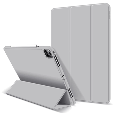 Чехол-книжка DK кожа силикон Smart Cover Слот под Стилус для Apple iPad Pro 12.9" 4gen 2020 (011191) (grey) 011191-586 фото