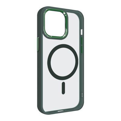 Чехол-накладка DK для Apple iPhone 13 Pro Max | MagSafe Composite Metal Edge (green) 018523-135 фото