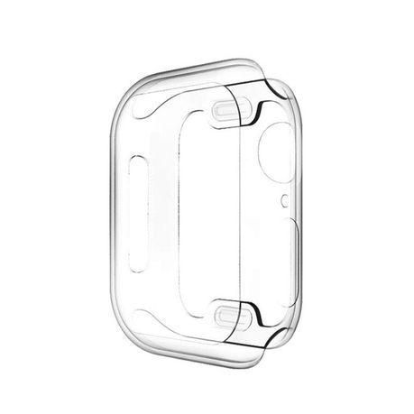 Чехол-накладка 2шт CDK для Apple Watch 44mm (Series SE1 / SE2 / SE3) | Silicone Face Case (08980) (clear) 022829-756 фото