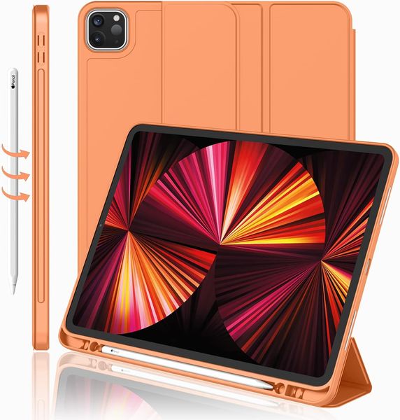 Чехол-книжка CDK Эко-кожа силикон Smart Case Слот Стилус для Apple iPad Pro 11" 3gen 2021 (011190) (orange) 013747-976 фото